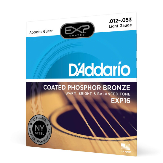 Corde Guitare Acoustique D’addario COATED PHOSPHOR BRONZE 012-053 Corde Guitare Acoustique D’addario COATED PHOSPHOR BRONZE 012-053
