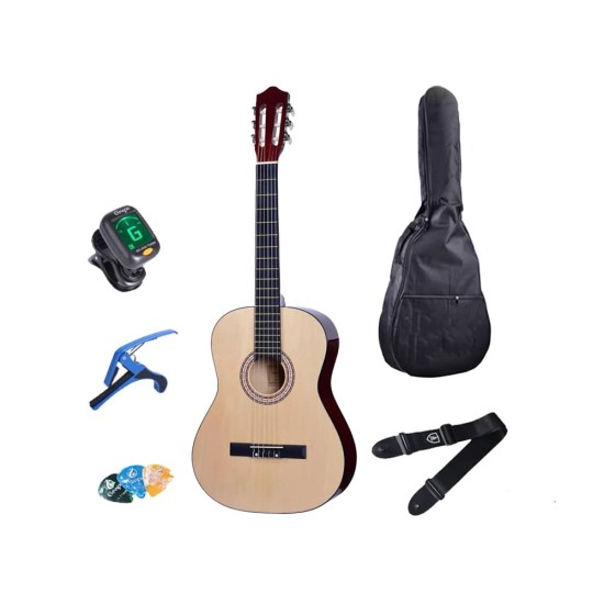 Set Guitare Classique Naturelle Set Guitare Classique Naturelle