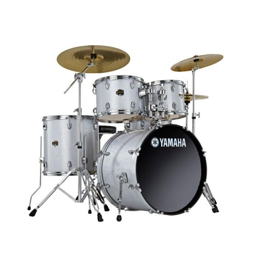 Acoustique Batterie Drum YAMAHA GIGMAKER SILVER GLITTER Cymbals SABIAN Acoustique Batterie Drum YAMAHA GIGMAKER SILVER GLITTER Cymbals SABIAN