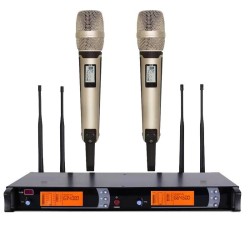 Système de micro-micro dynamique portable sans fil UHF 2x100 canaux SENNHEISER SKM9000