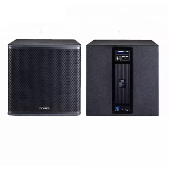 Système Sub Bass 18 pouces Haut-parleurs de Subwoofer Actifs Professionnels CARD SR-18B